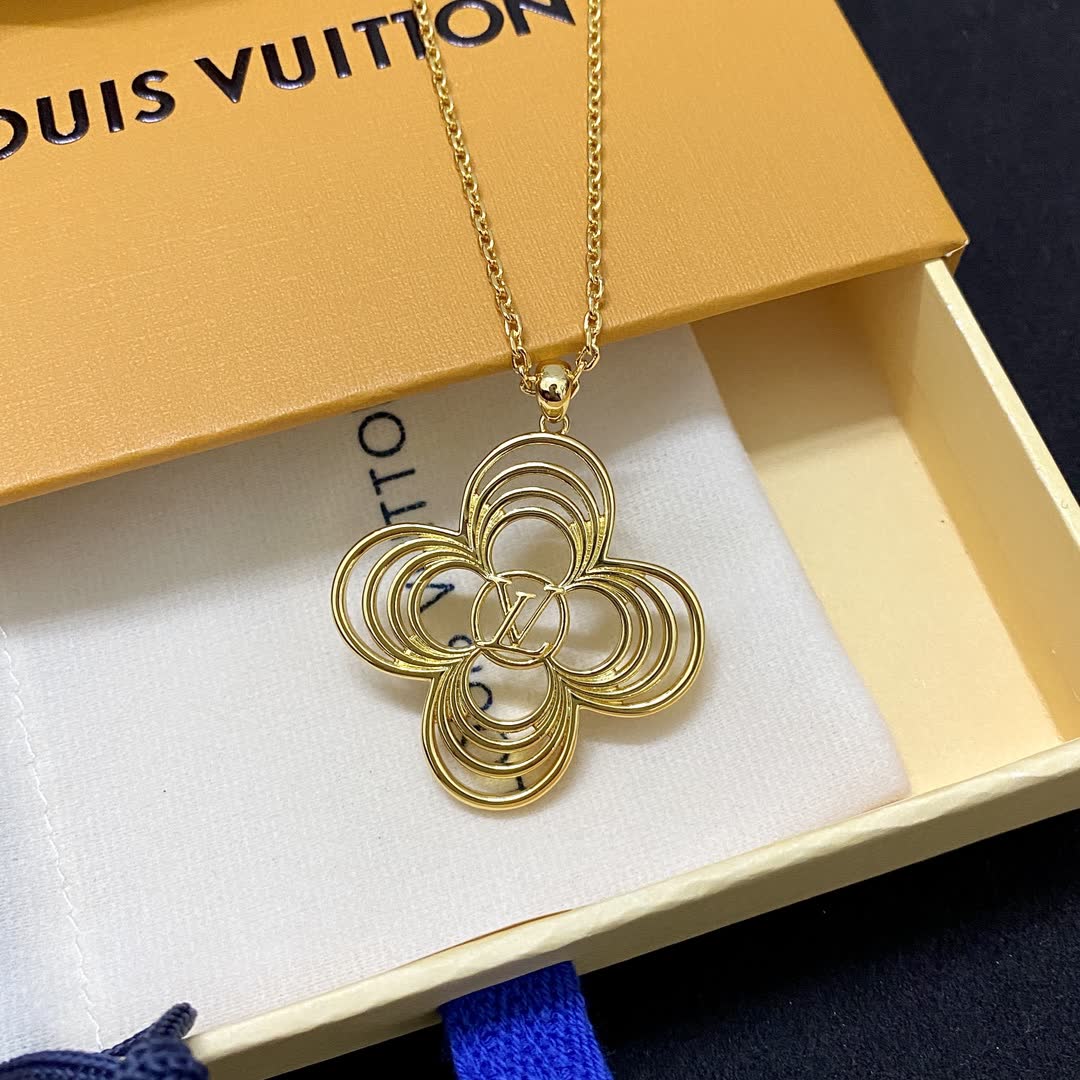 Louis Vuitton Gold Flower Necklace